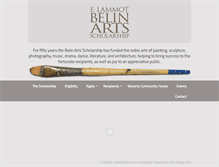 Tablet Screenshot of belinarts.org